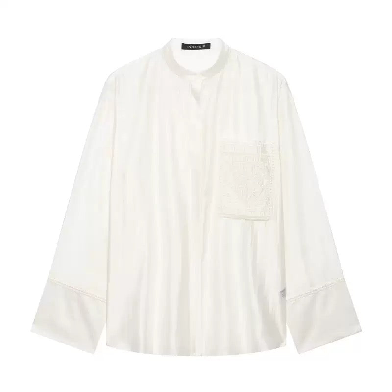 White Bloomstone Blouse