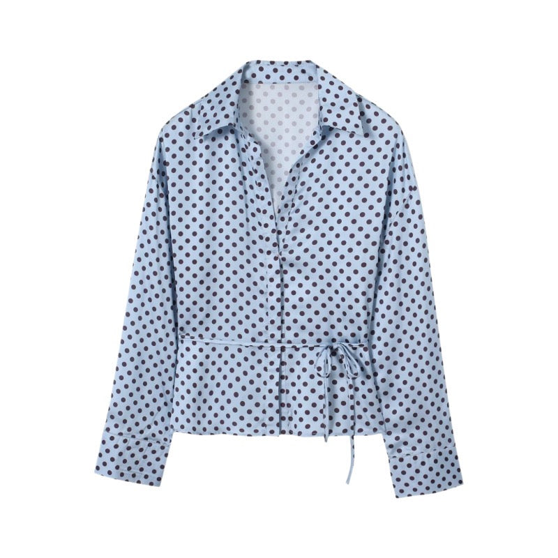Moonstone Polkadot Blouse