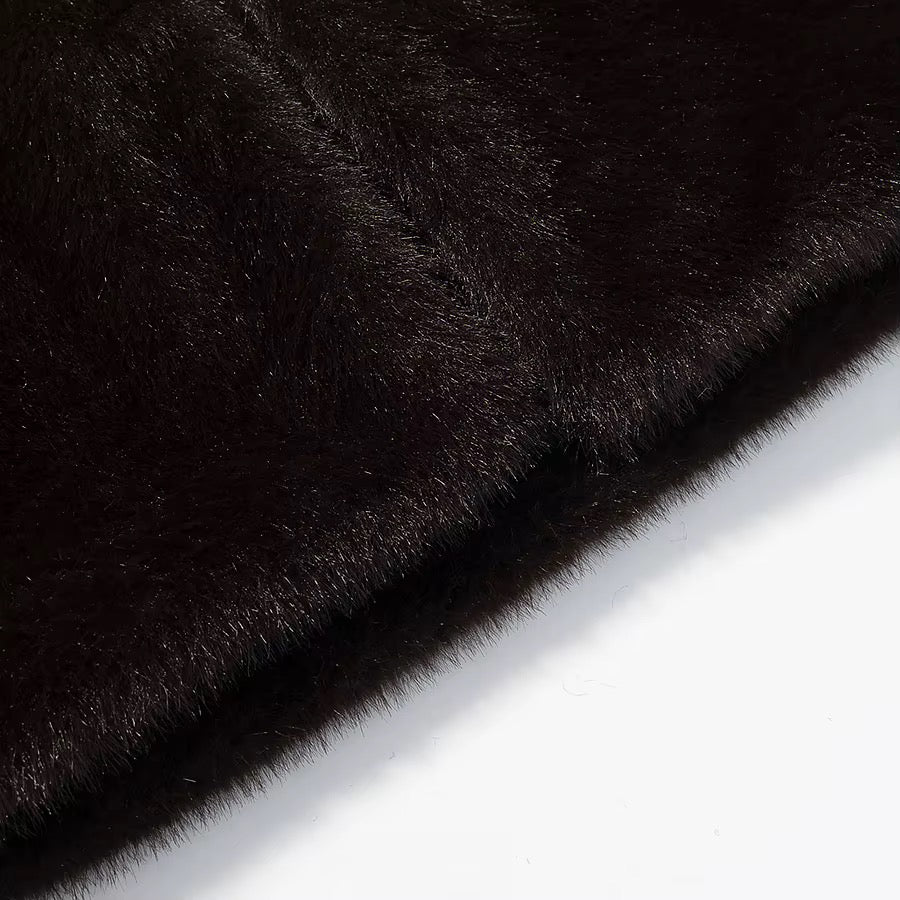 Faux fur coat