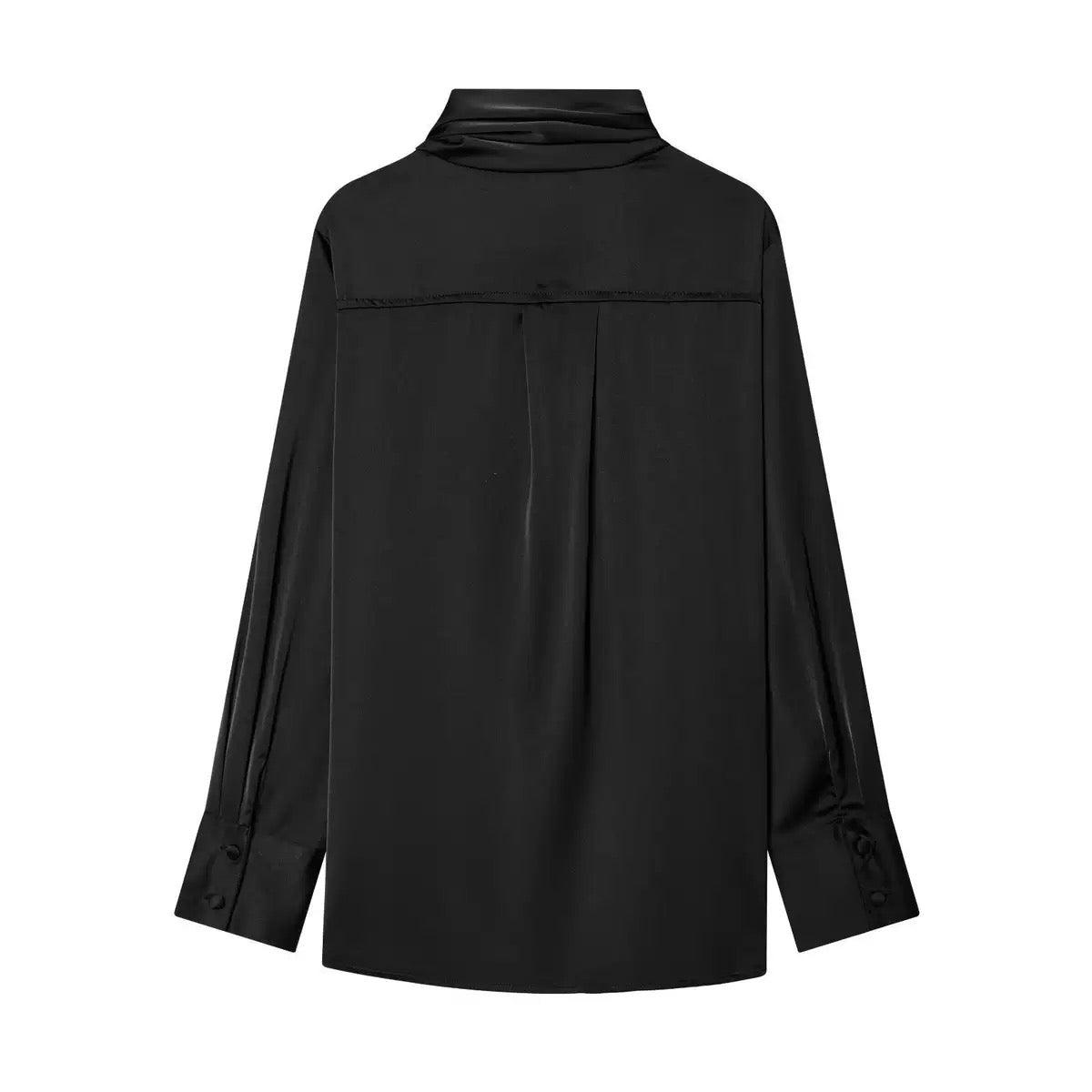 Black Mary Silk Blouse