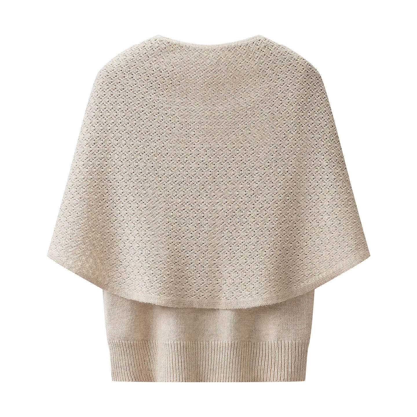 Beige Two Piece Sweater Set