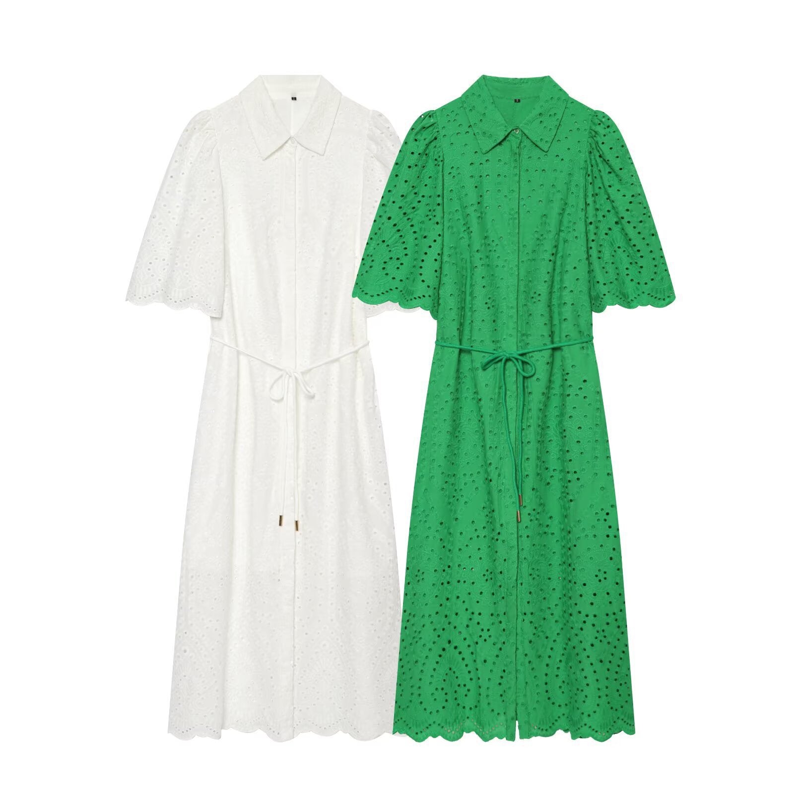 White Valentina Hollow Dress