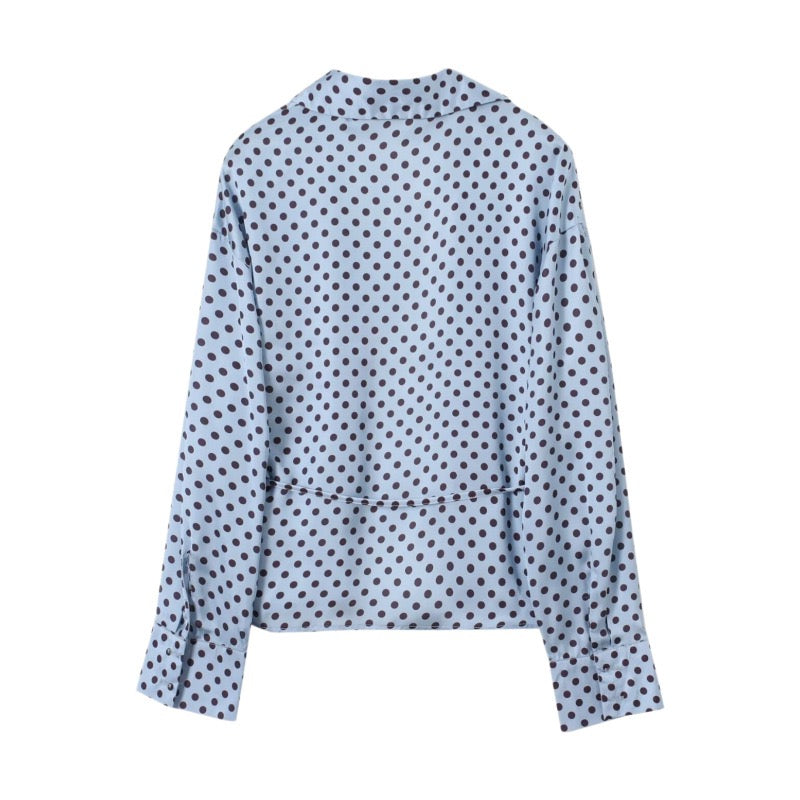 Moonstone Polkadot Blouse