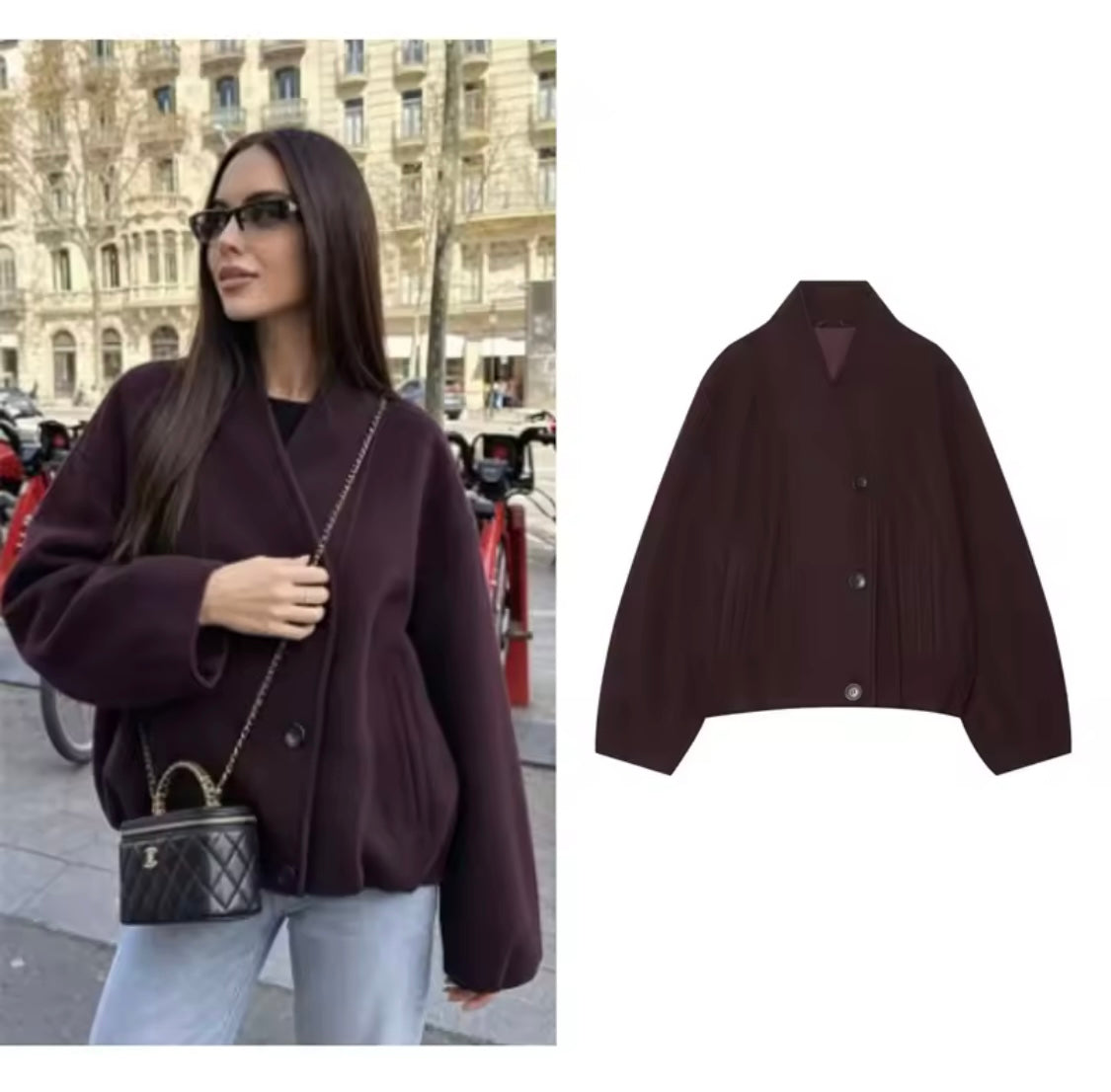 Maroon Frost Coat