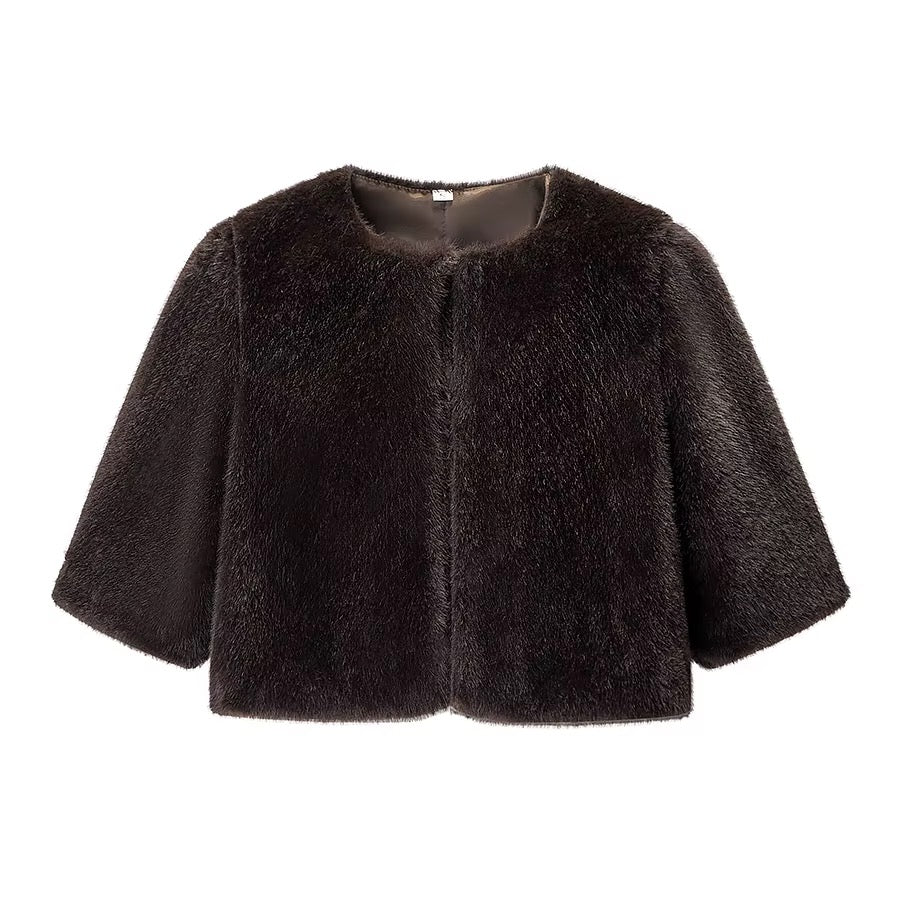Faux fur coat