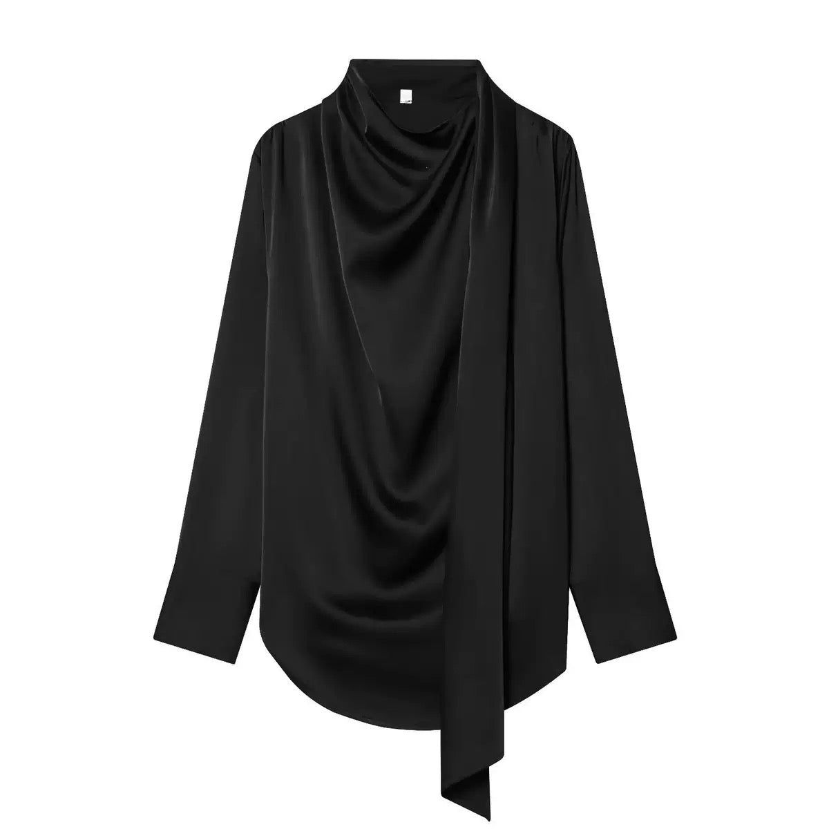 Black Mary Silk Blouse