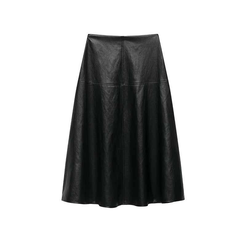 Black Leather Skirt