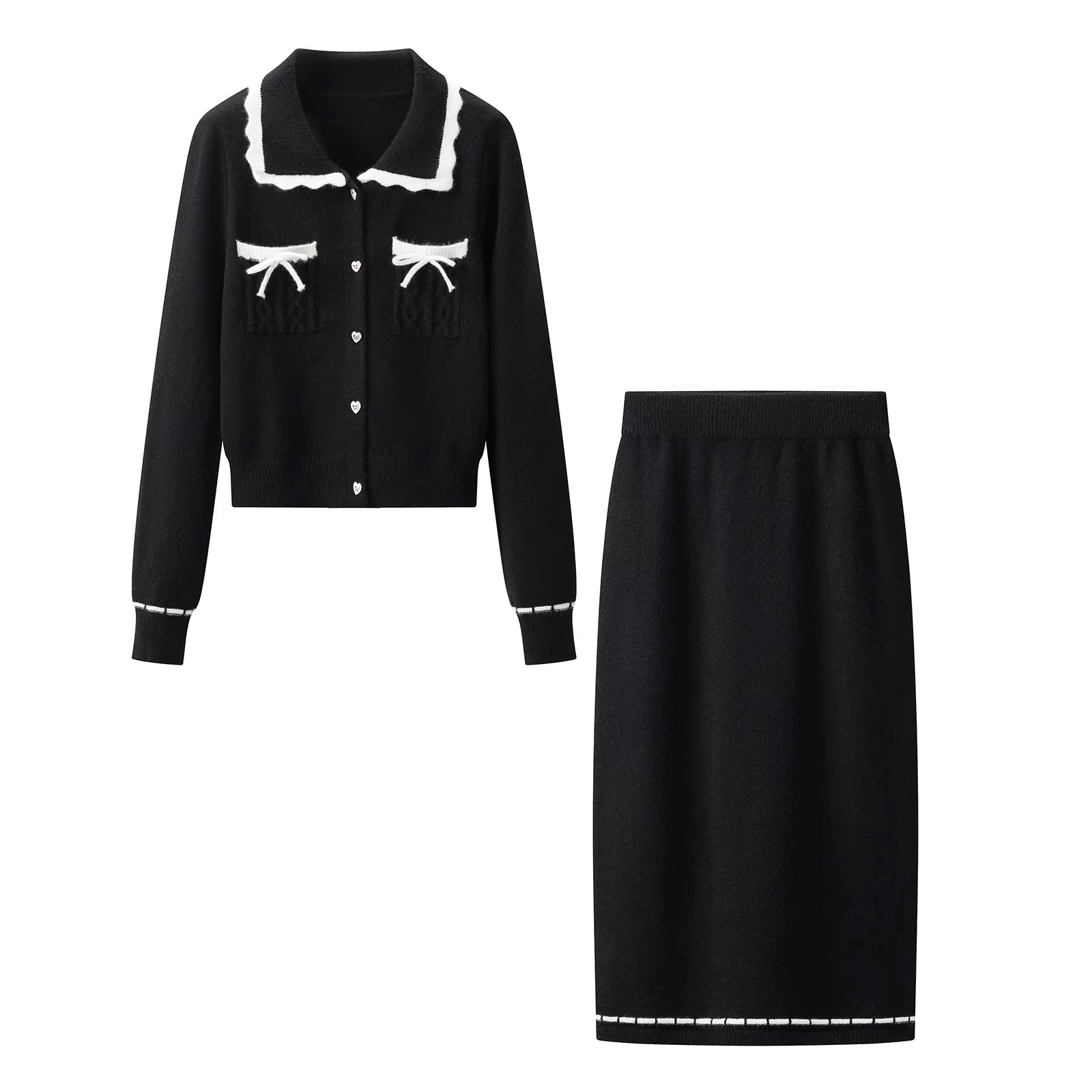 Black Bow Set