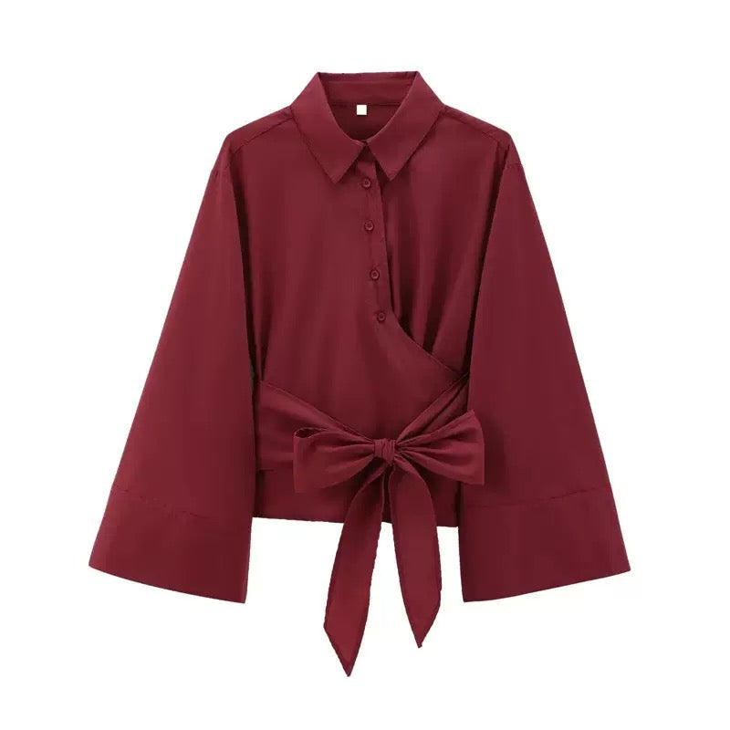 Maroon Amy Blouse