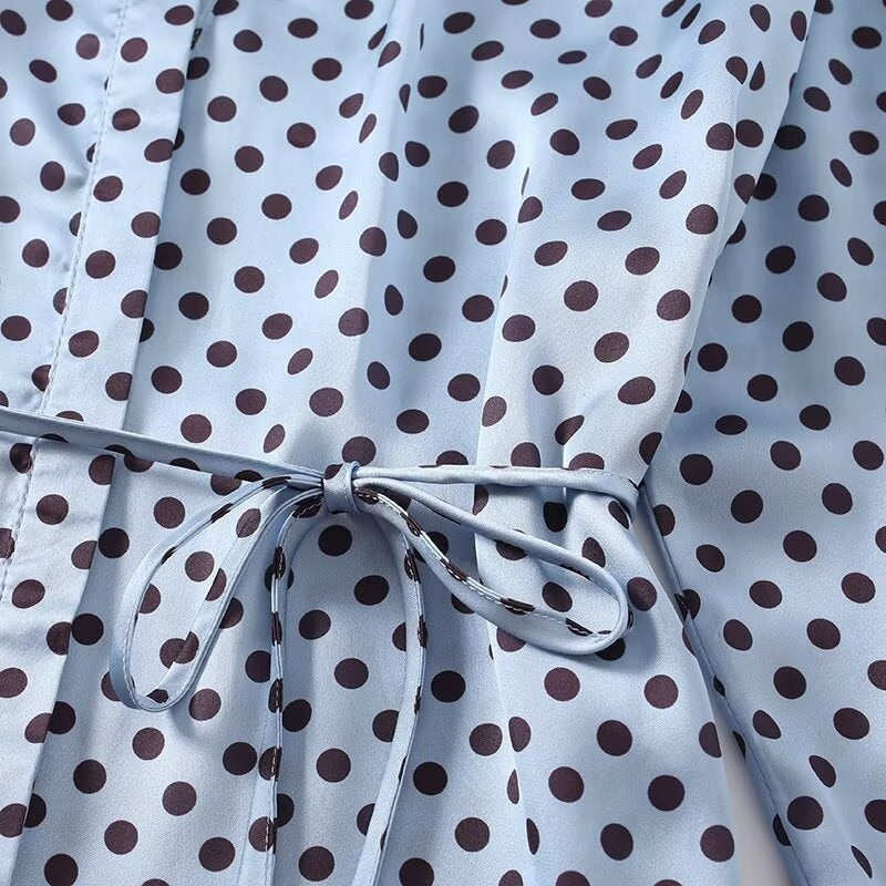 Moonstone Polkadot Blouse