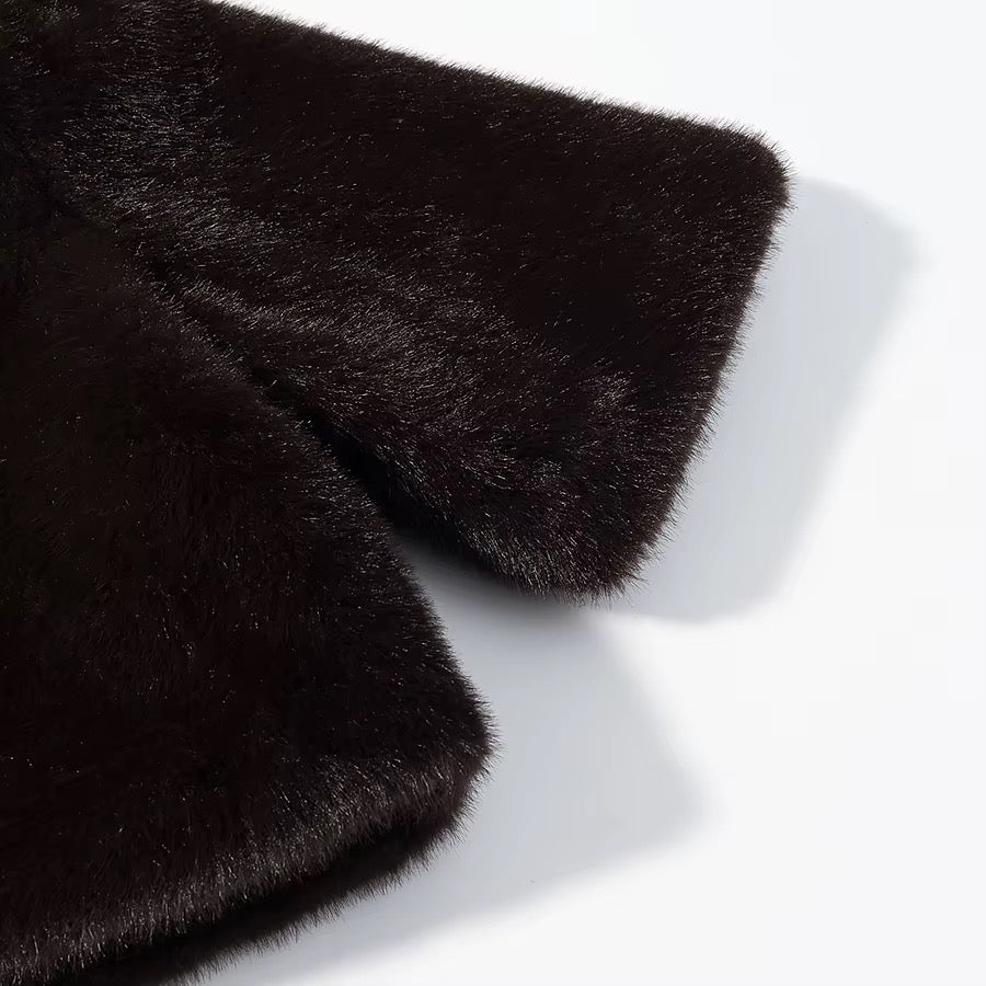 Faux fur coat