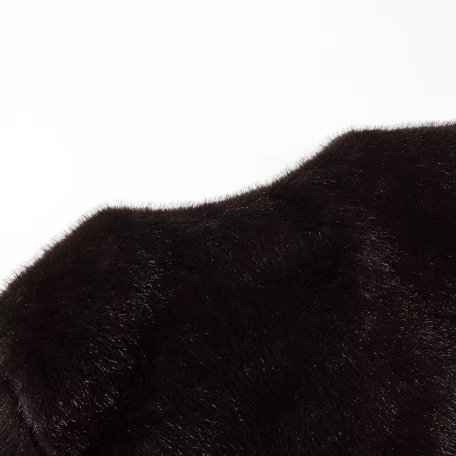 Faux fur coat