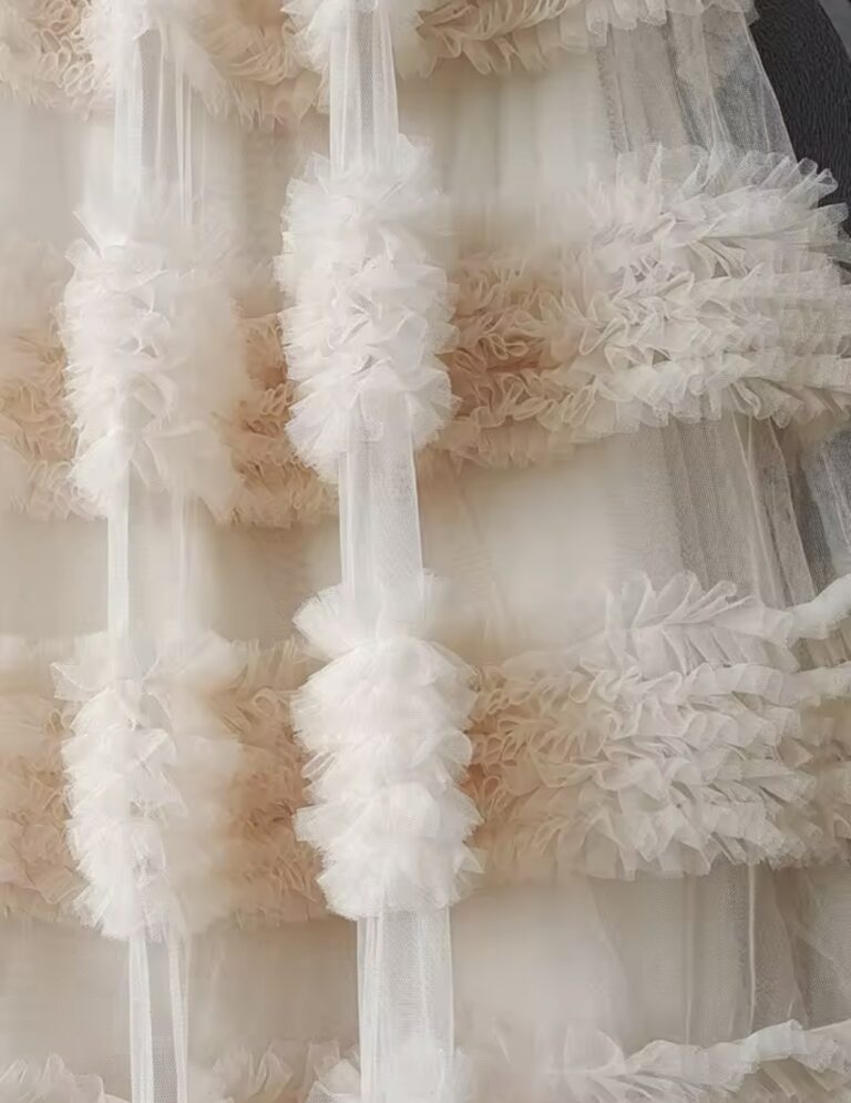 Aella Cream Feather Dress