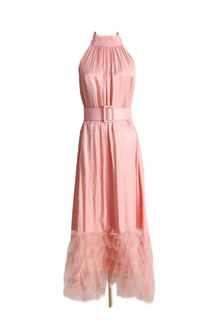 Ava Pink Ruffle Dress