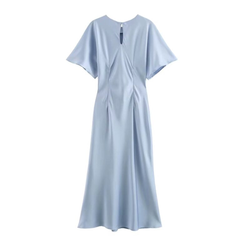 Light Blue Silk Dress