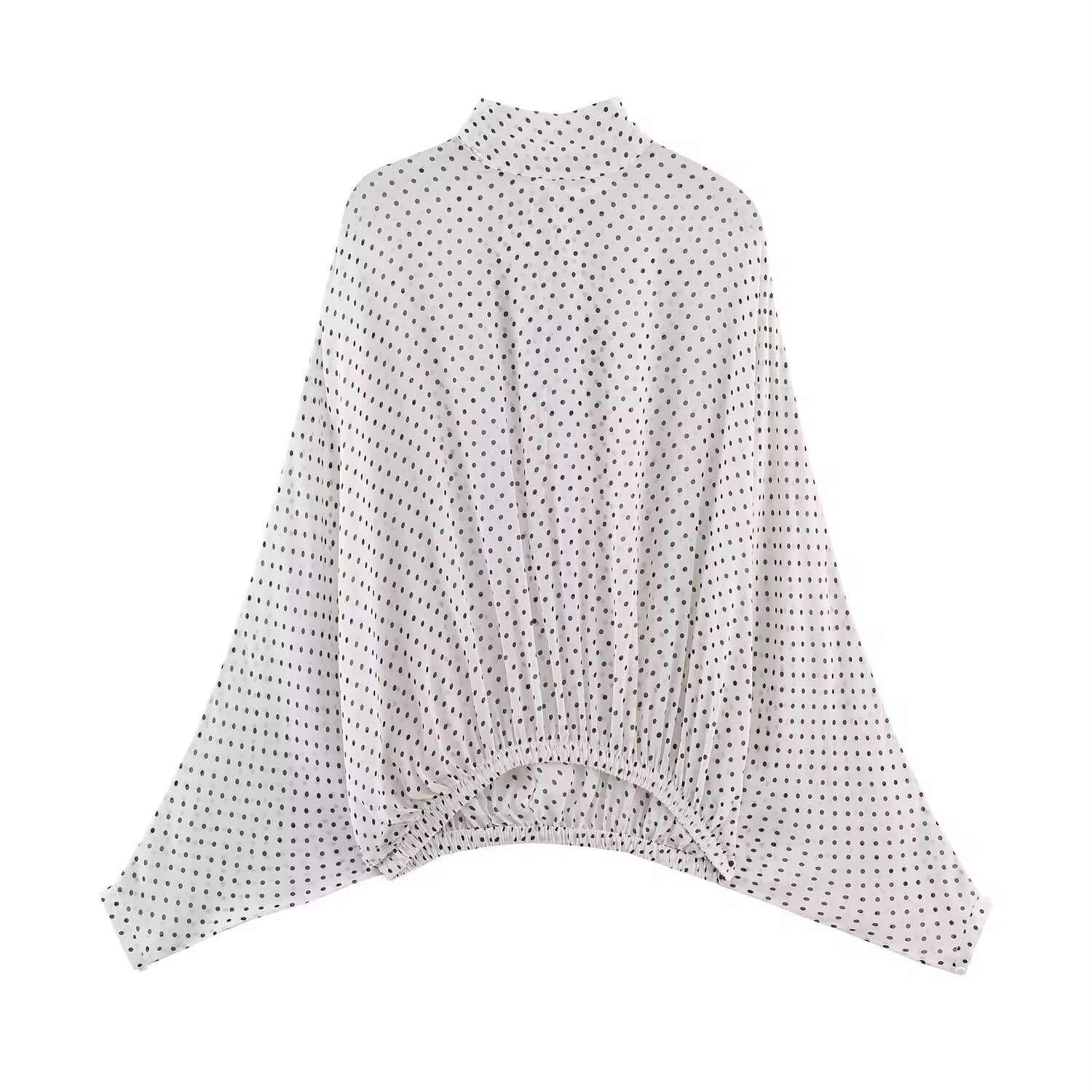 White Polka Dot Skirt Set