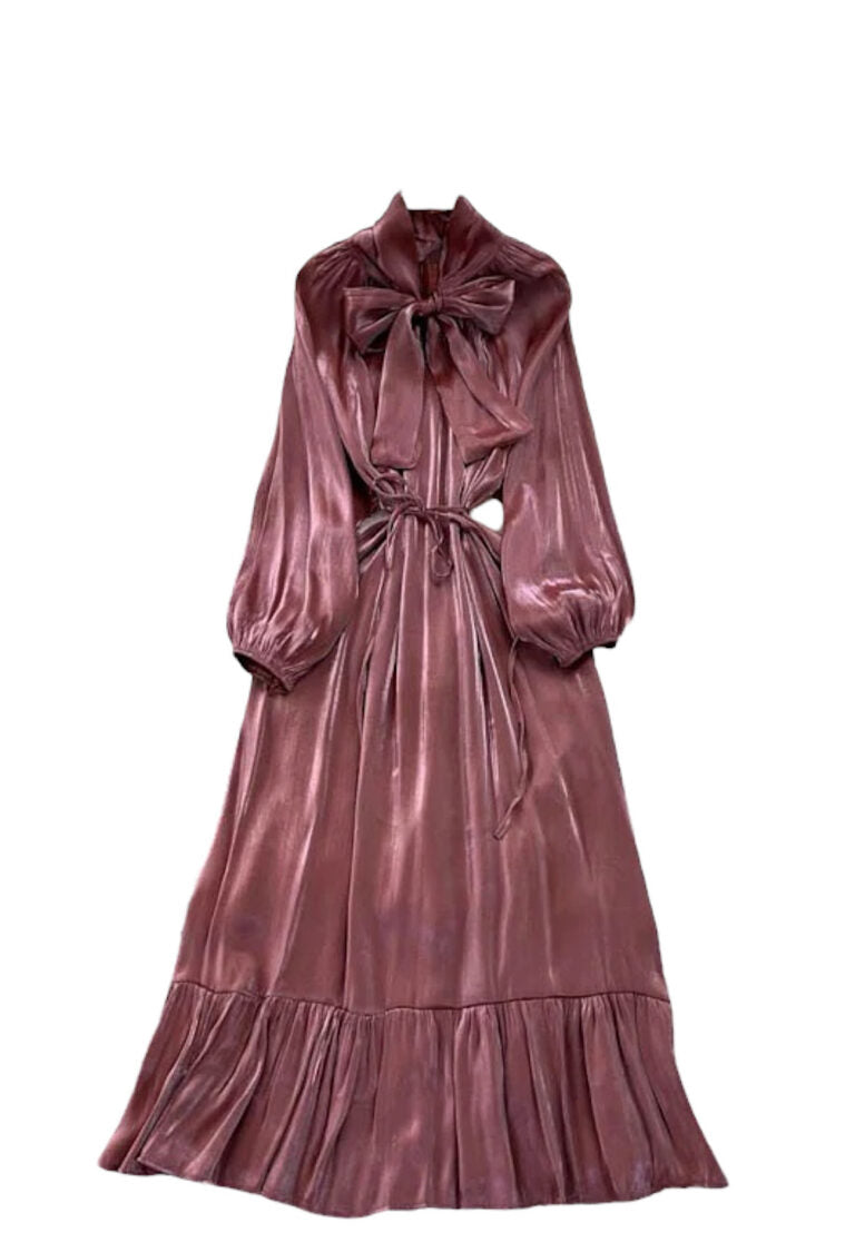 Brown Bow Dress