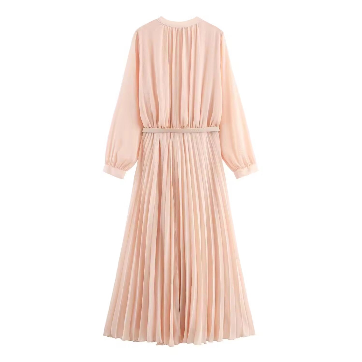 Pink Pleated Dress