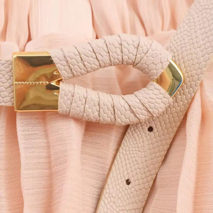 Pink Pleated Dress