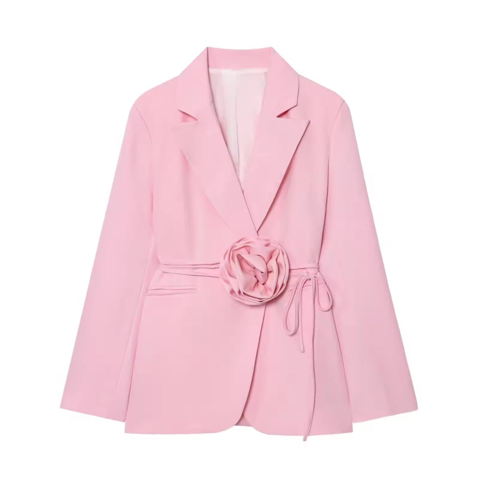 Pink Vi Flower Blazer