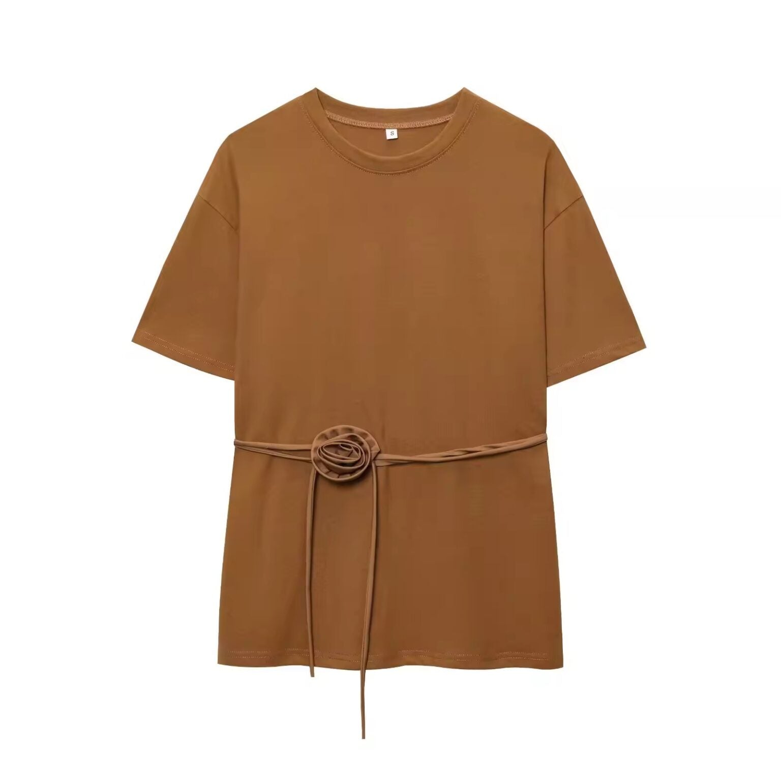 Brown Flower Blouse