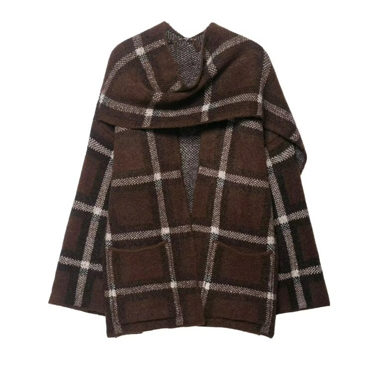 Amanda Check Cardigan