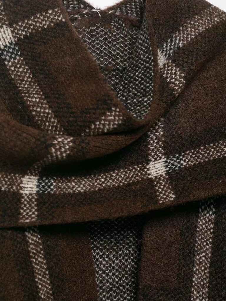 Amanda Check Cardigan