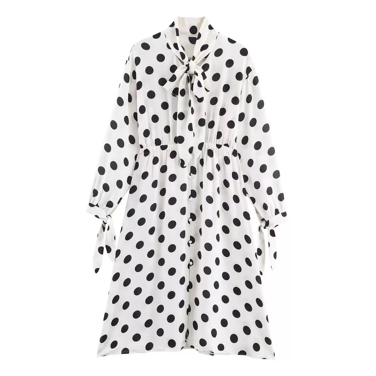 White Polka Dot Dress