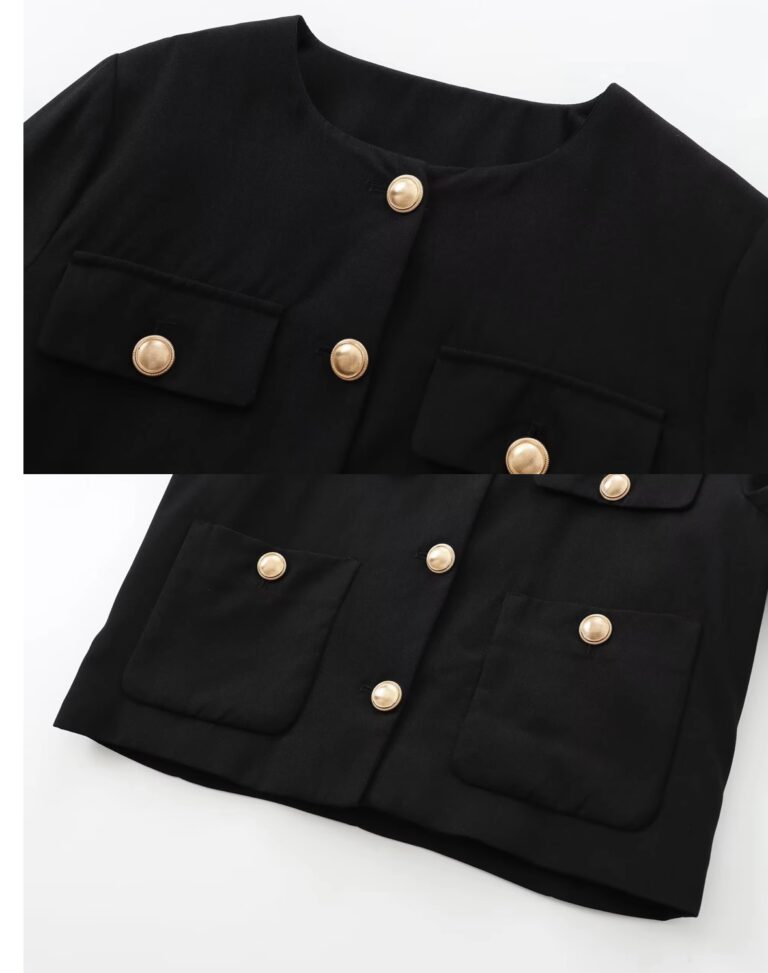 Black Buttoned Jacket