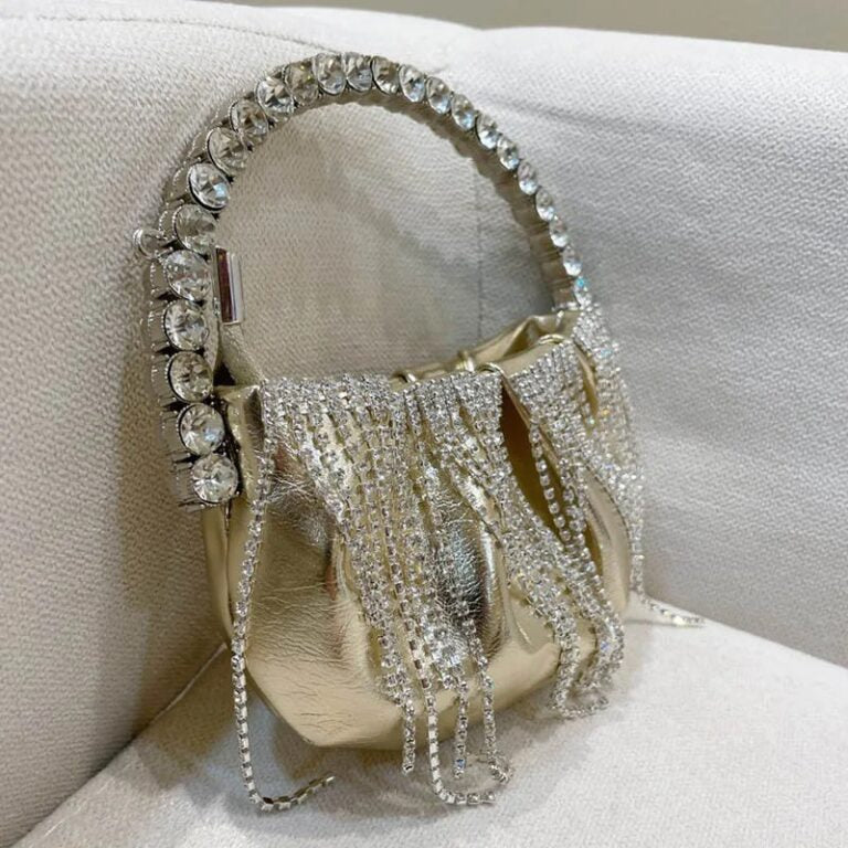 Golden Micro Clutch
