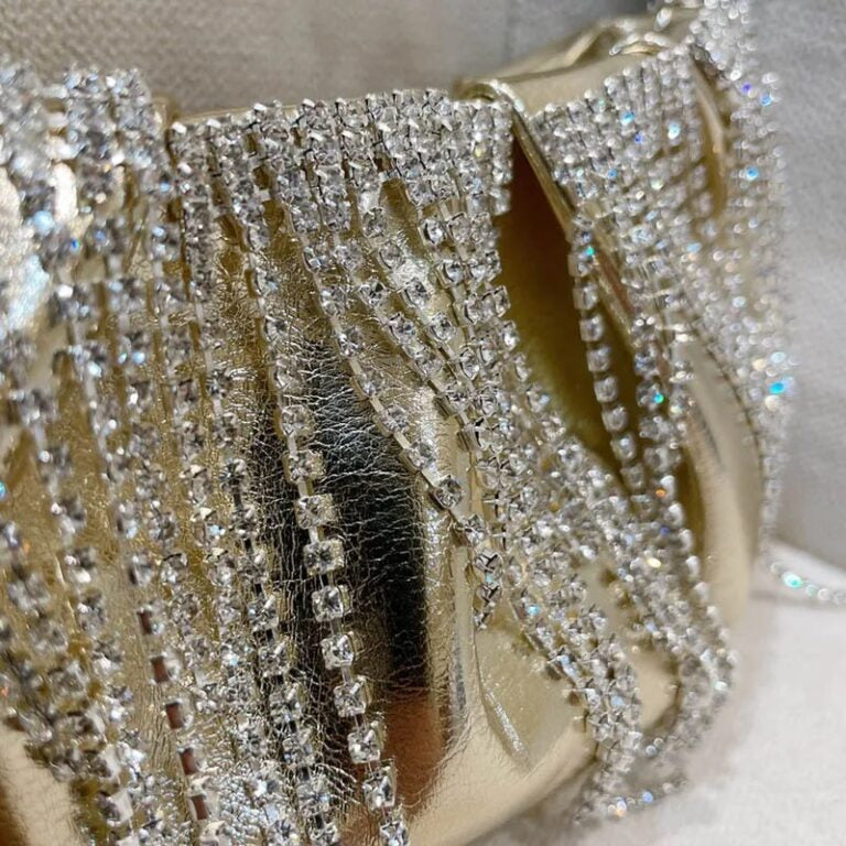 Golden Micro Clutch