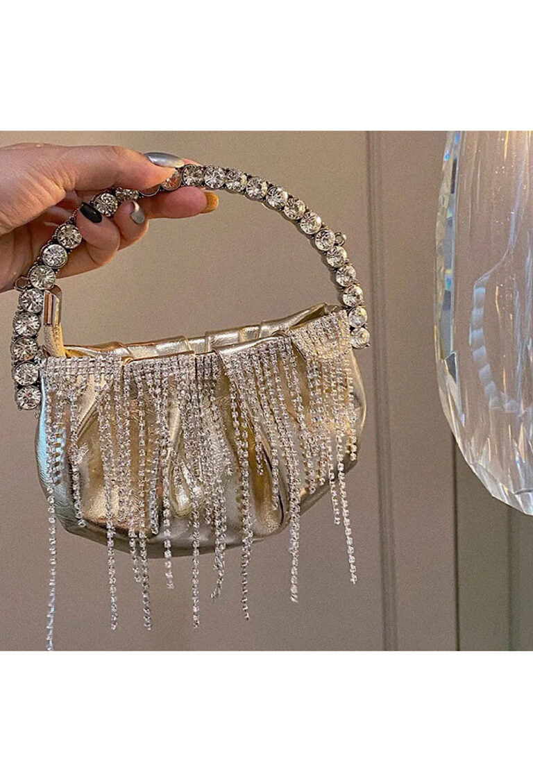 Golden Micro Clutch