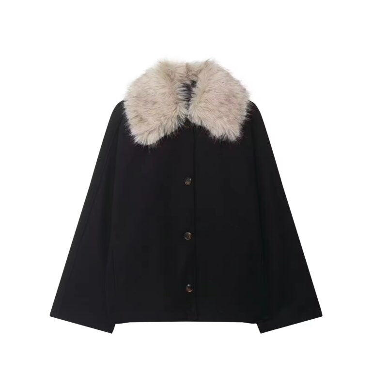 Black Emilia Fur Coat