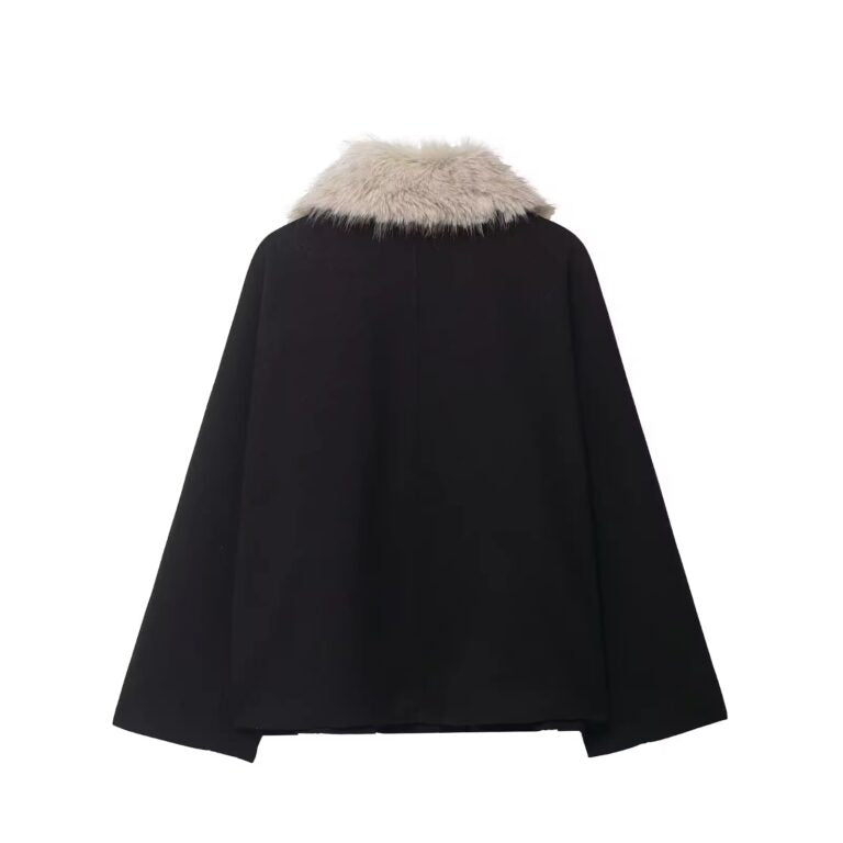 Black Emilia Fur Coat