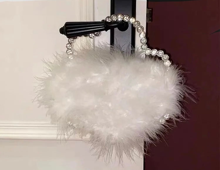 White Fur Clutch