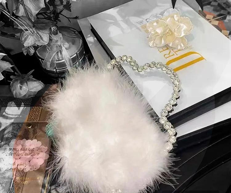 White Fur Clutch