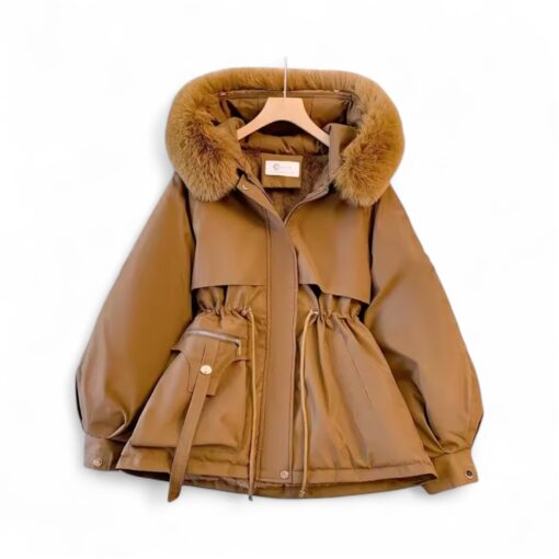 Cecilia Brown Fur Coat