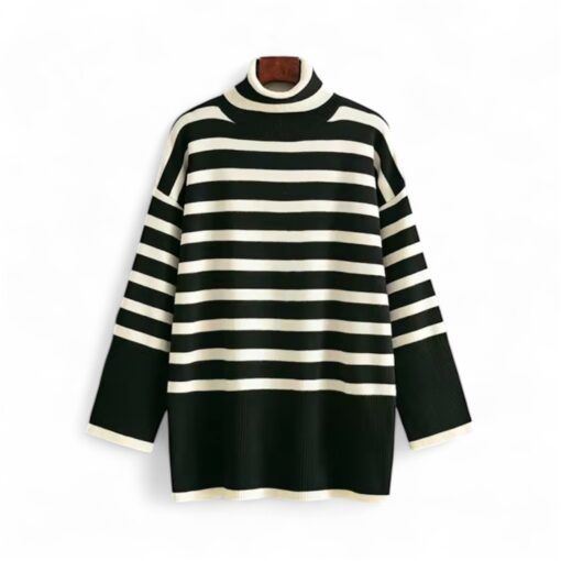 Black Strips Sweater - One size