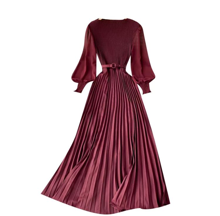 Burgundy Khloe Dress